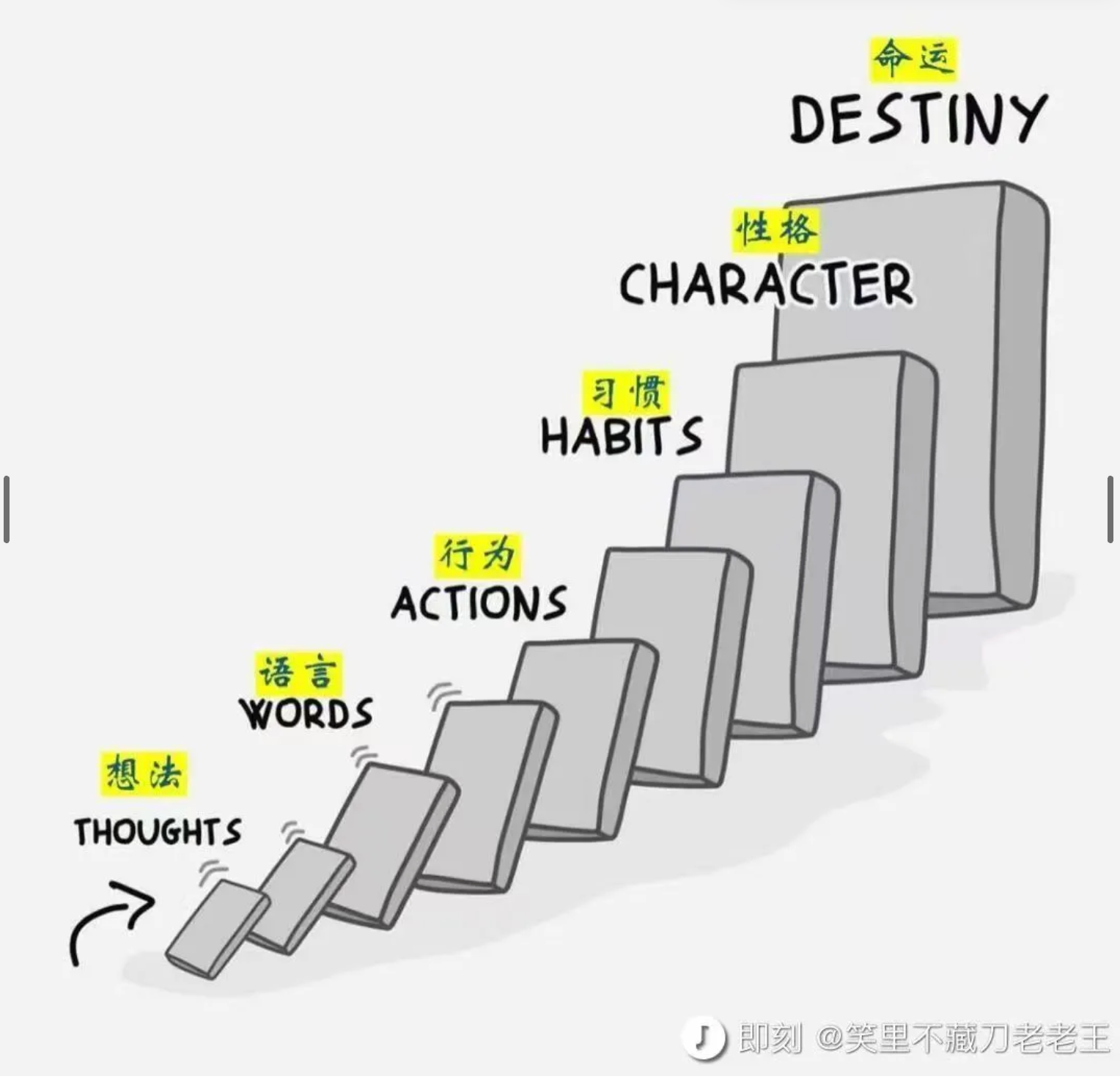 思想到命运的多米诺效应